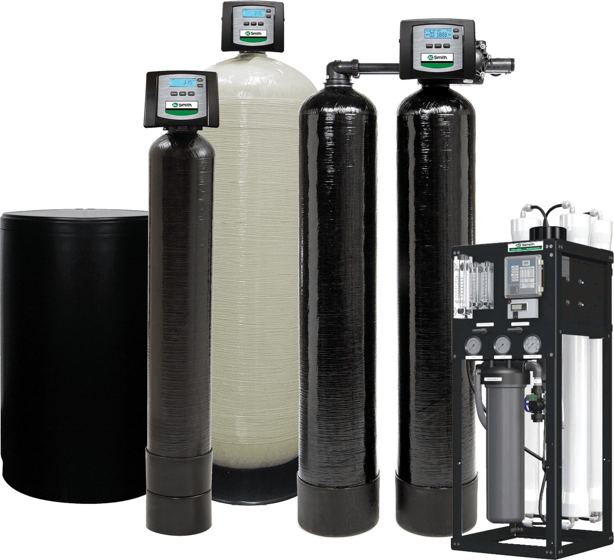 A. O. Smith commercial water treatment lineup