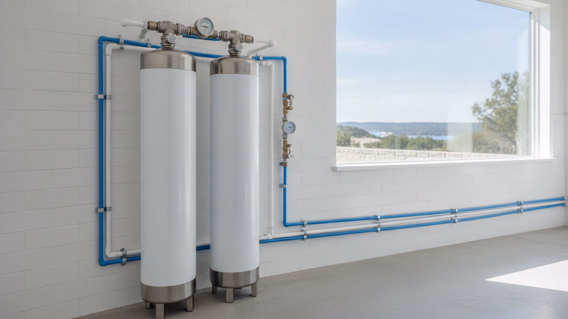whole house filters: installed system